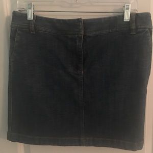 Ann Taylor Loft blue denim mini skirt